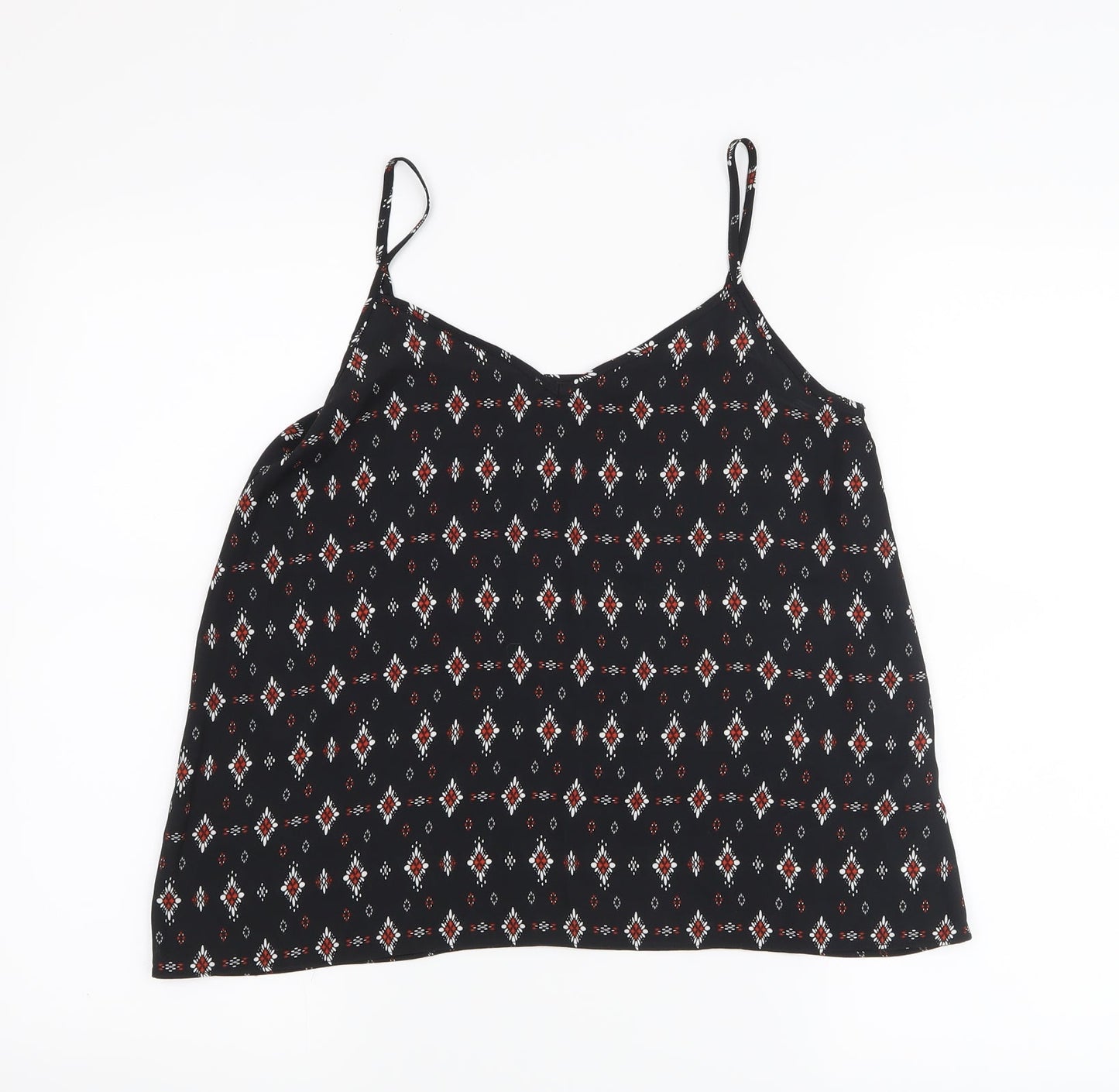 New Look Womens Black   Basic Tank Size 8