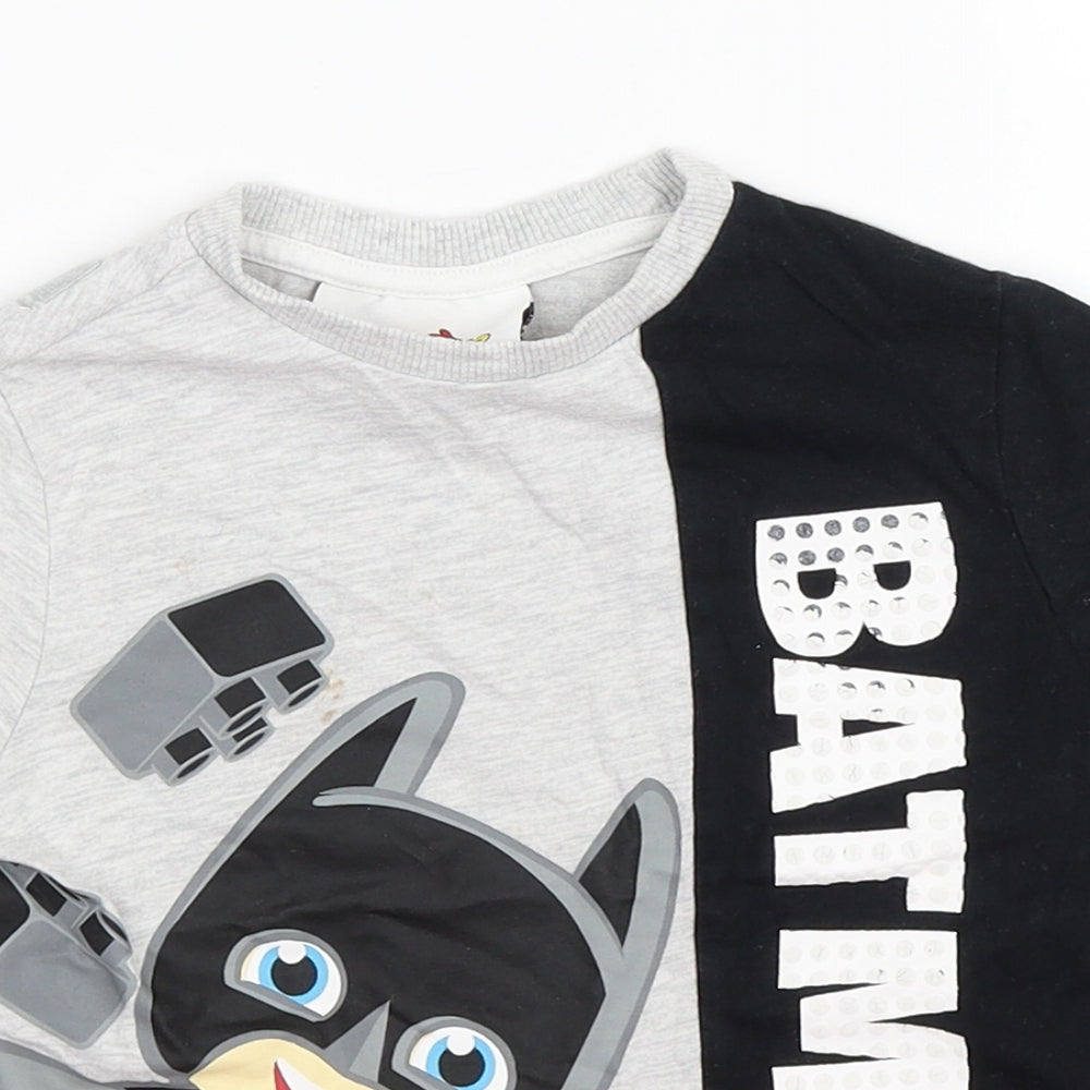 LEGO Boys Grey   Basic T-Shirt Size 3-4 Years  - Batman