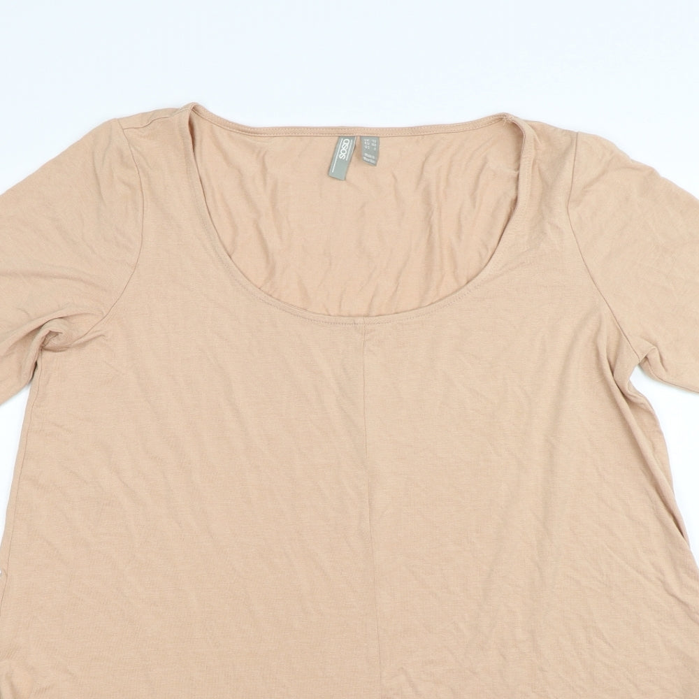 ASOS Womens Beige   Tunic T-Shirt Size 12