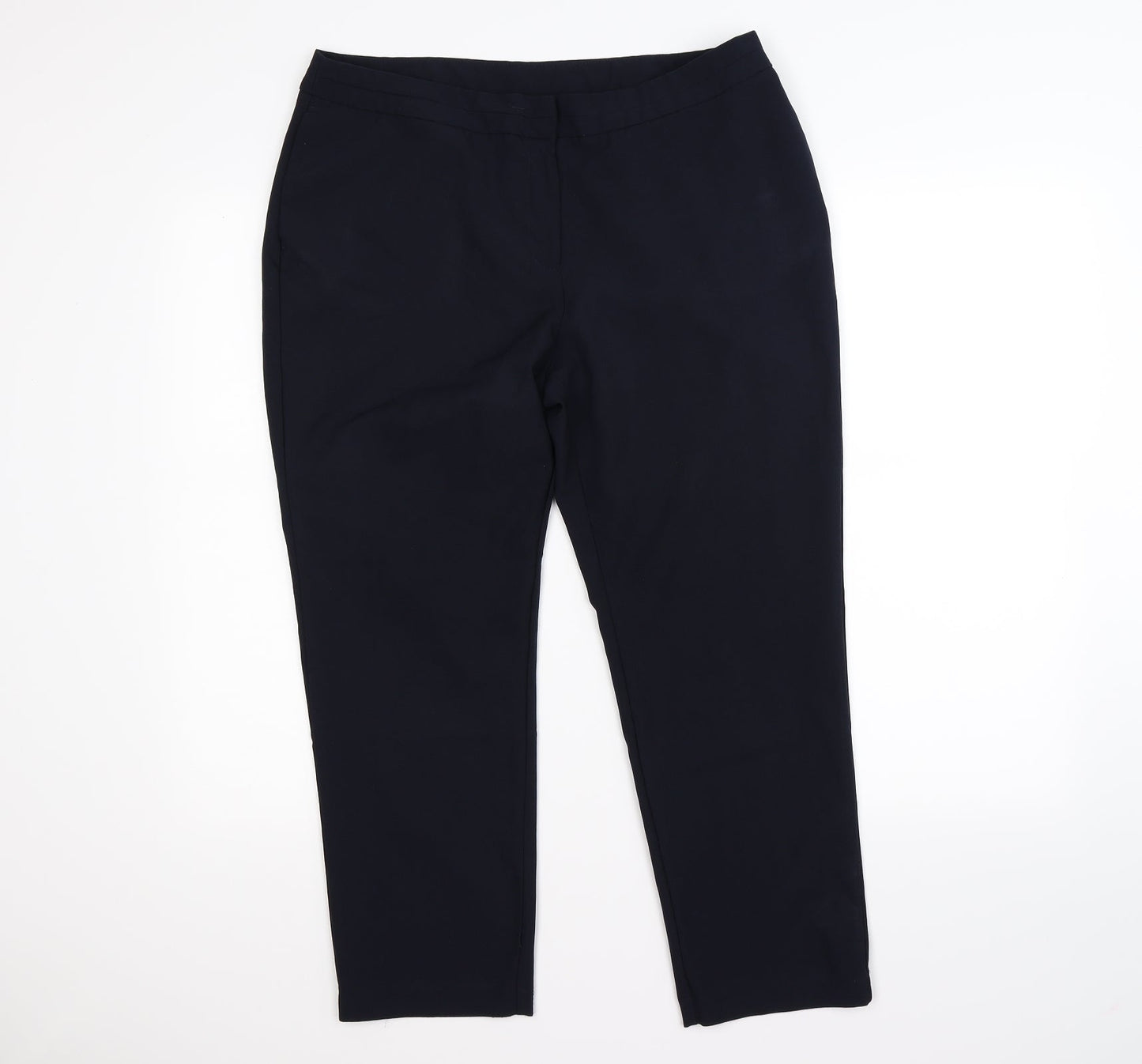 Preworn Womens Blue   Trousers  Size 14 L25 in