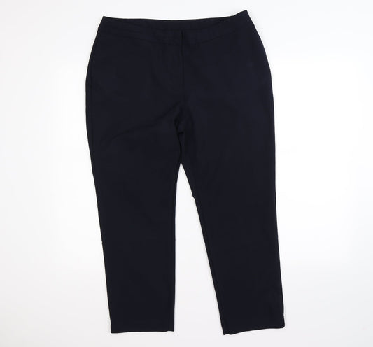 Preworn Womens Blue   Trousers  Size 14 L25 in