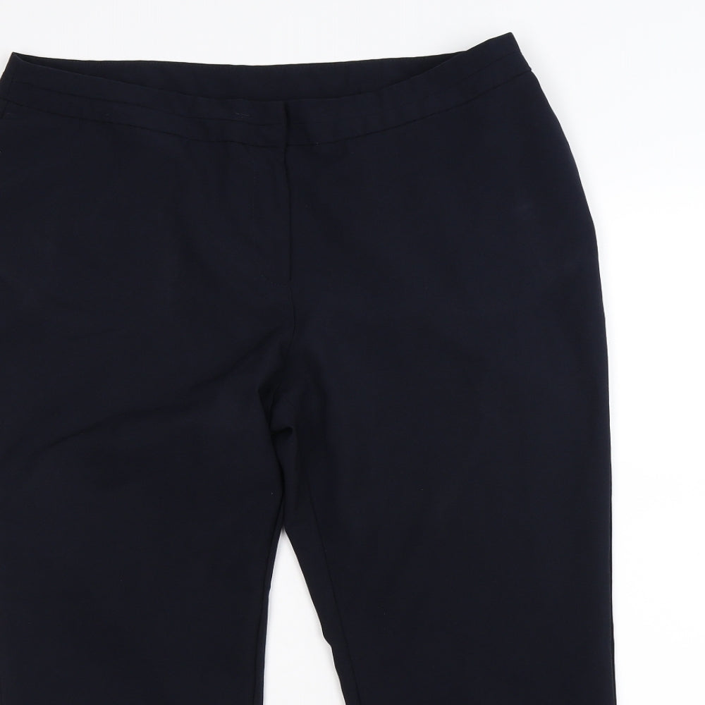 Preworn Womens Blue   Trousers  Size 14 L25 in