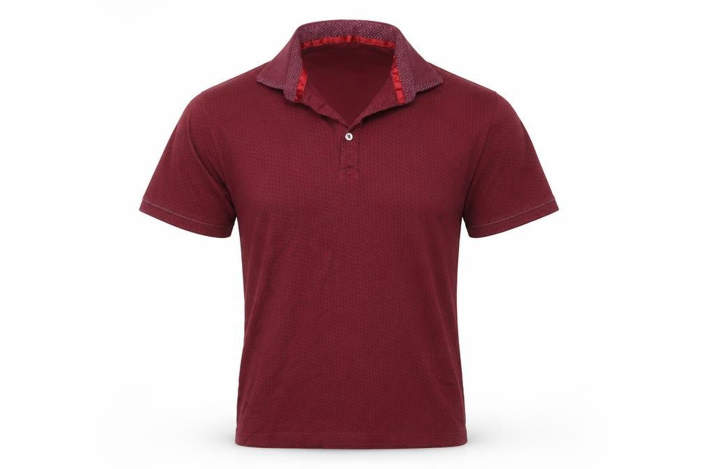 Burton Menswear Mens Red Spotted   Polo Size XS