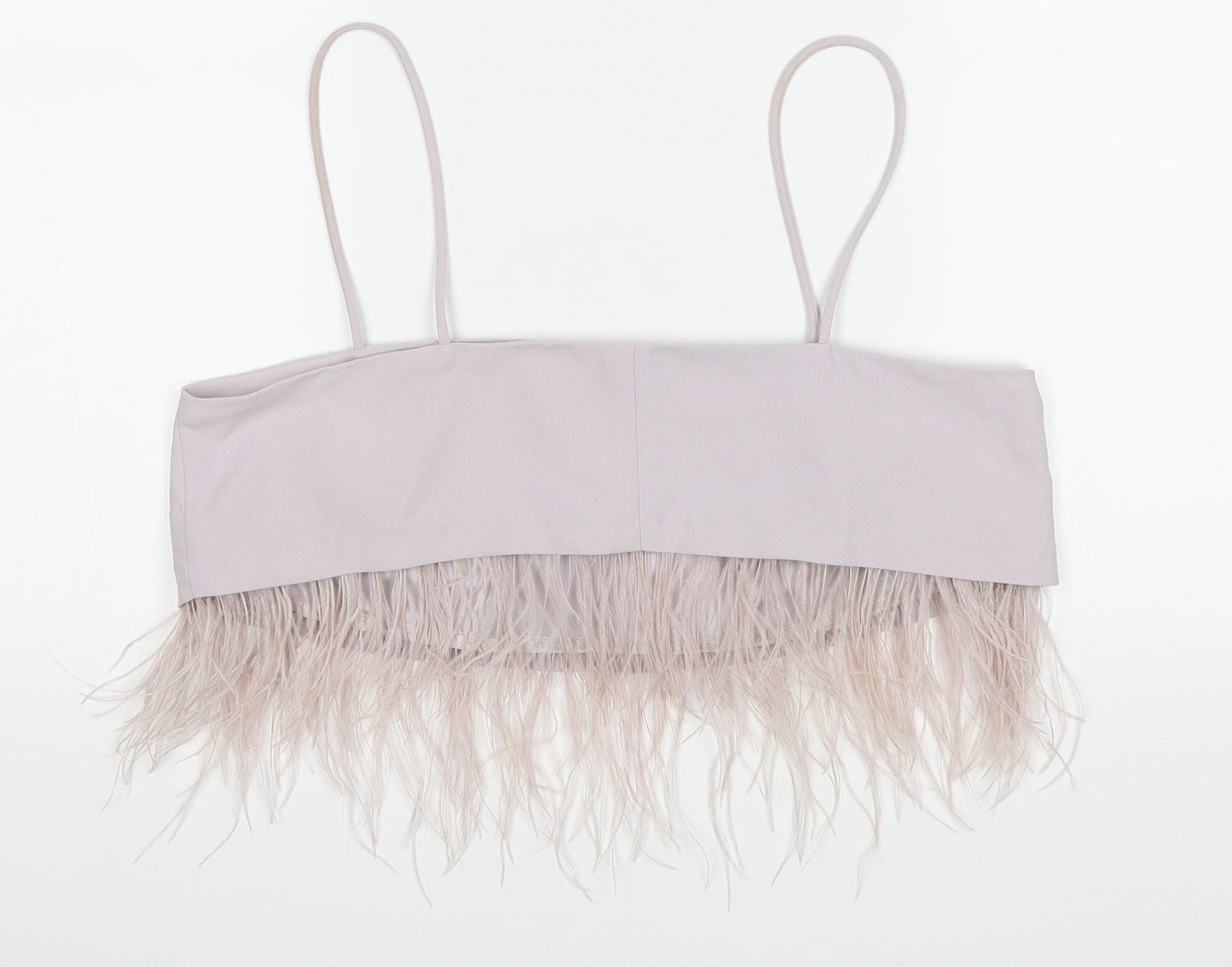 Topshop Womens Purple   Cropped Blouse Size 12
