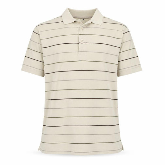 Preworn Mens Beige Striped   Polo Size XL