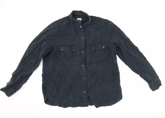 Gap Womens Black   Basic Button-Up Size L