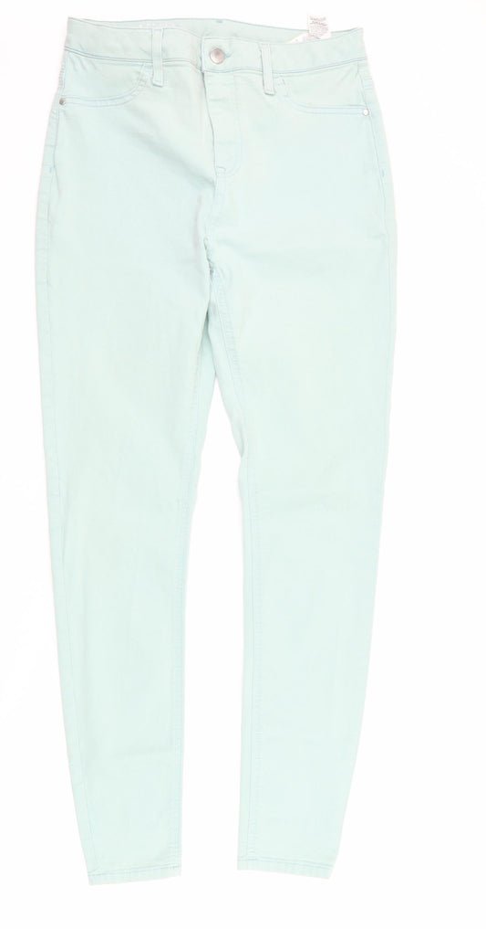 Marks and Spencer Womens Blue  Denim Skinny Jeans Size 12 L27 in