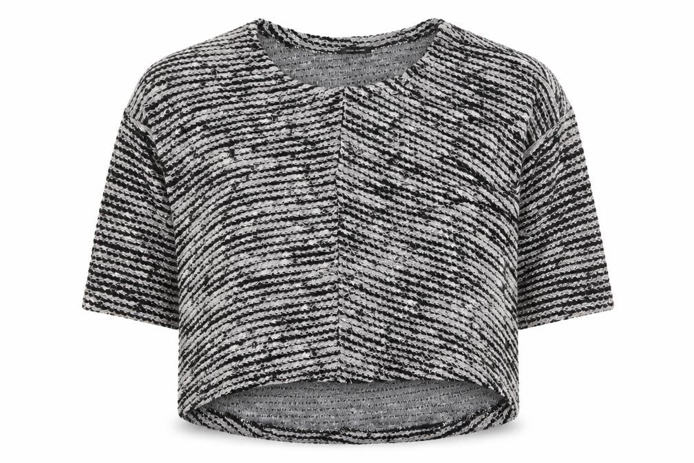 River Island Womens Black   Cropped T-Shirt Size 10