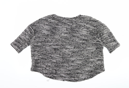 River Island Womens Black   Cropped T-Shirt Size 10