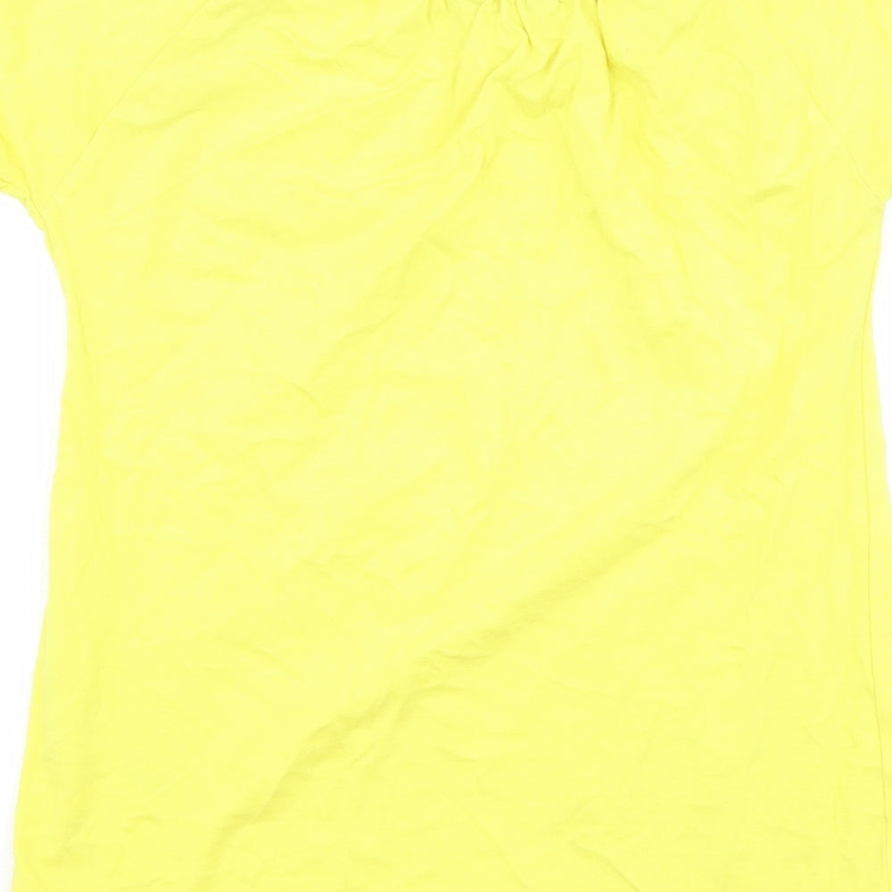 George Girls Yellow   Basic T-Shirt Size 10-11 Years  - Aloha