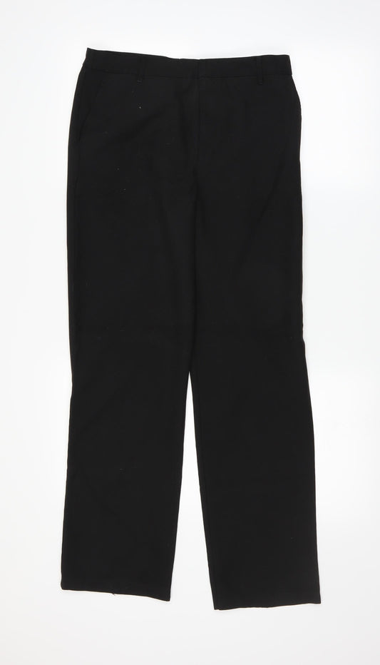 Marks and Spencer Girls Black   Chino Trousers Size 14-15 Years