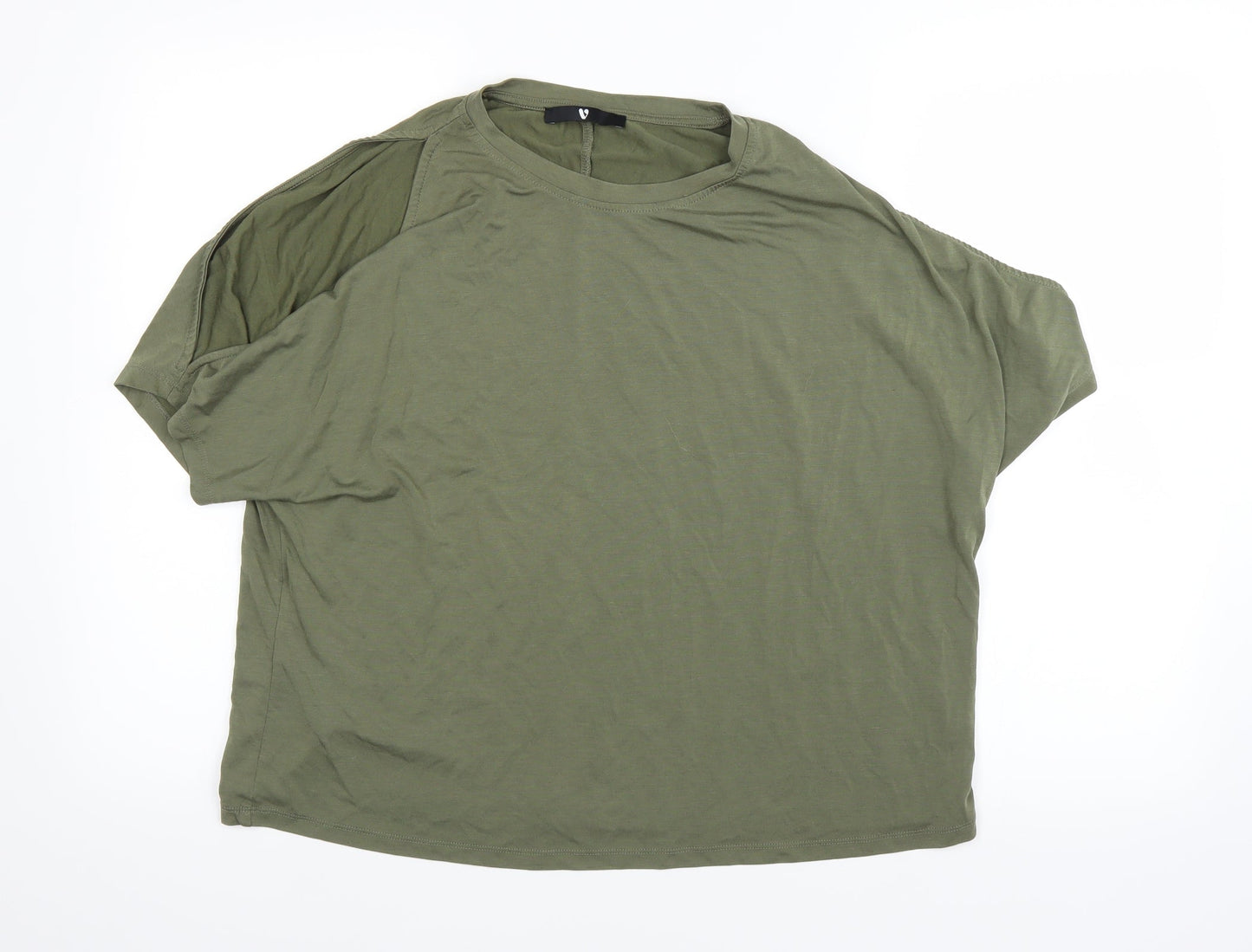 Very Womens Green   Basic T-Shirt Size 14