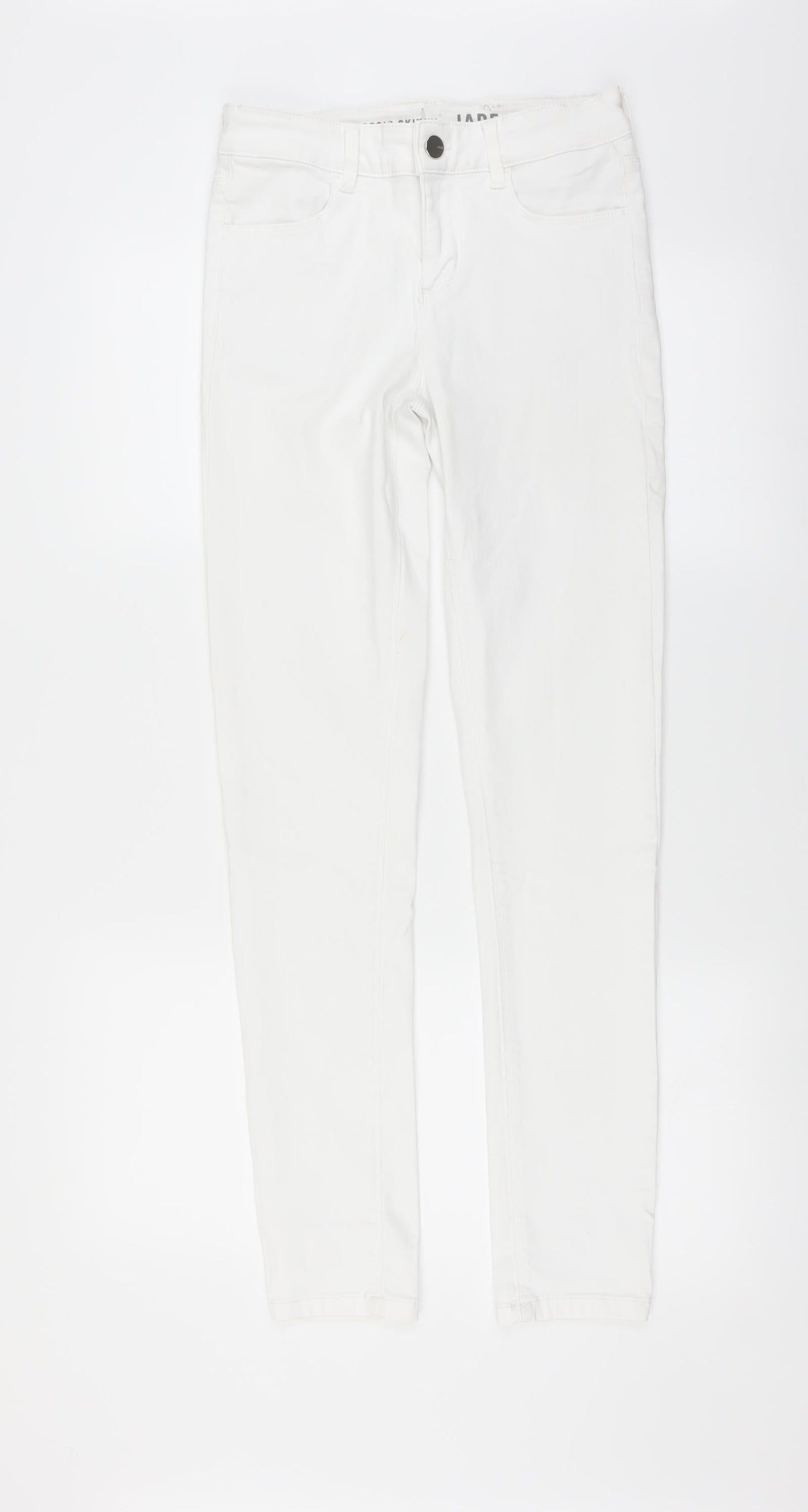 Preworn Womens White   Skinny Jeans Size 8 L31 in