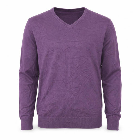 Autograph Mens Purple  Knit Pullover Jumper Size M
