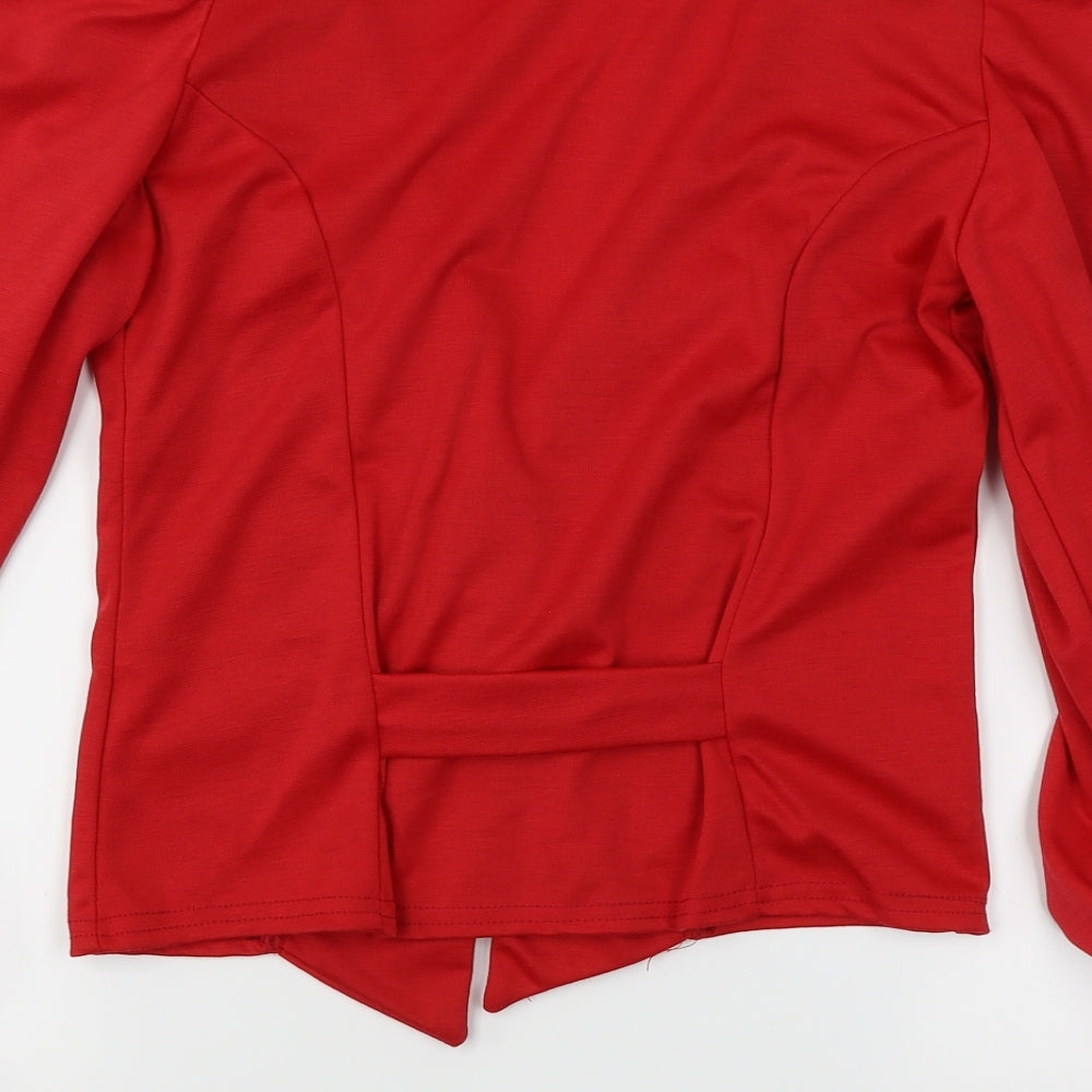 Buzy Womens Red   Jacket Blazer Size 10