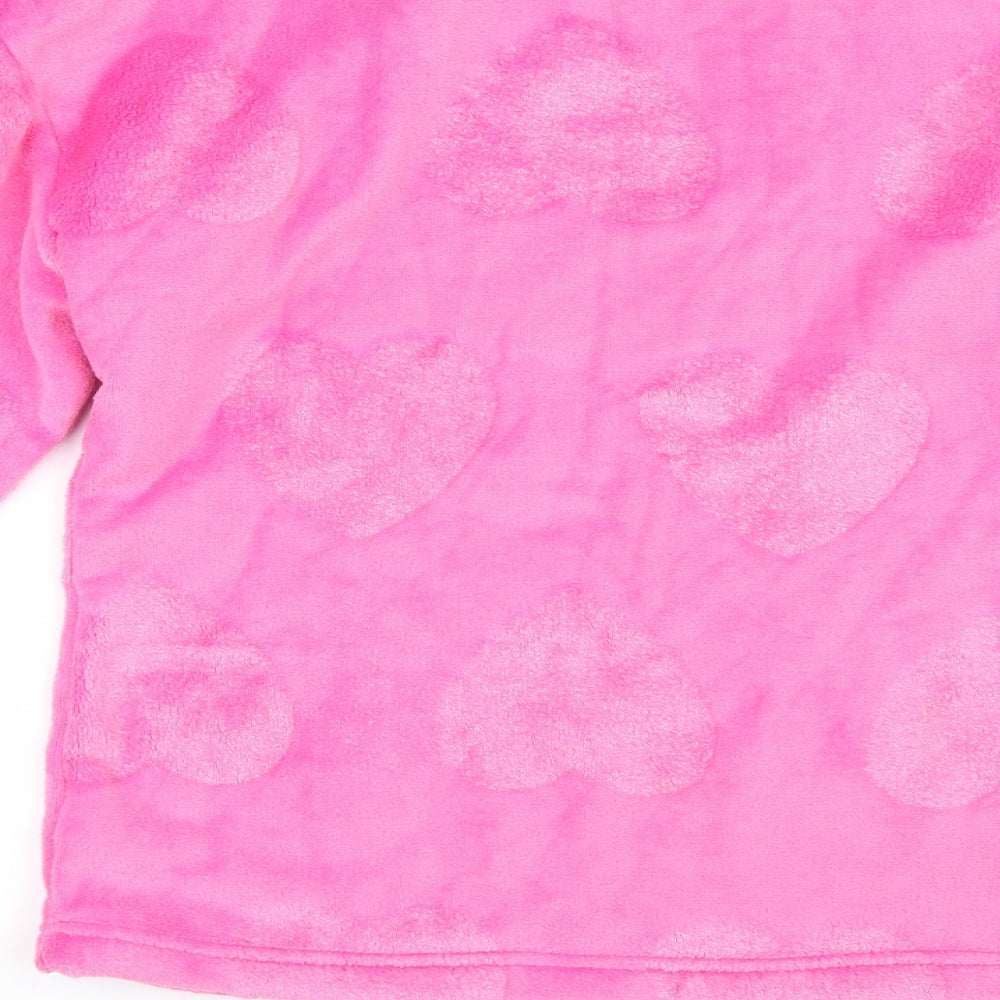 George Womens Pink Solid  Kimono Pyjama Top Size 6