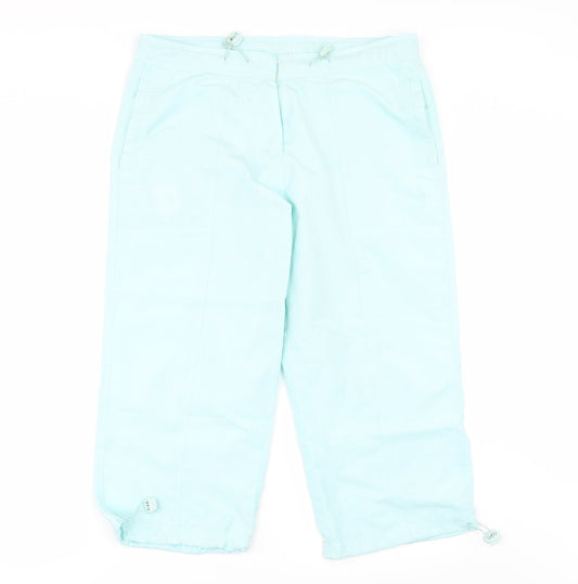 Embargo Womens Green   Cropped Trousers Size 14 L20 in