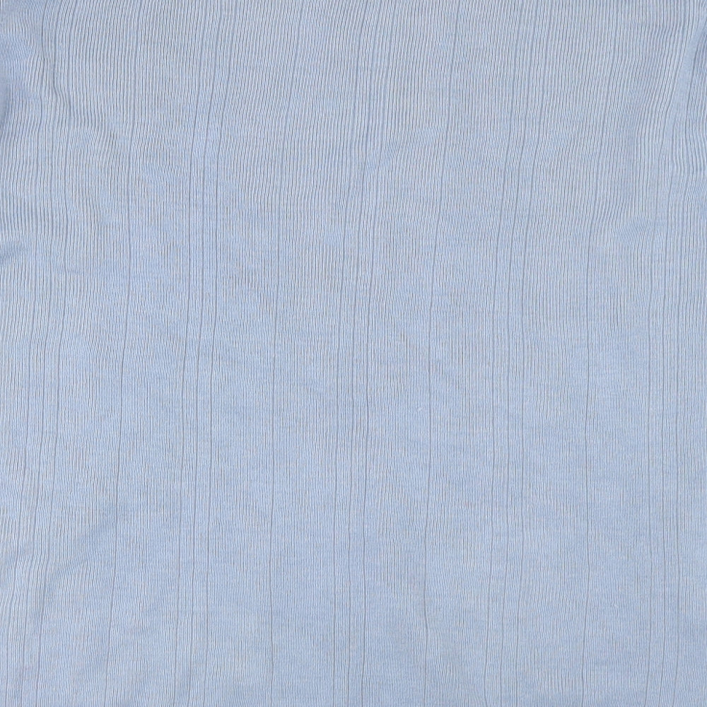 m2m Mens Blue Check  Pullover Jumper Size XL