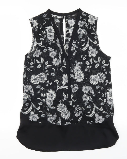 NEXT Womens Grey Floral  Basic Tank Size 8