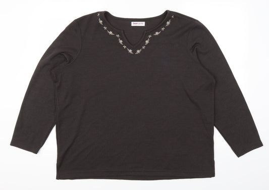 Bonmarché Womens Brown   Pullover Jumper Size L