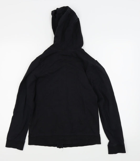 Asda George Girls Black   Full Zip Jumper Size 12-13 Years