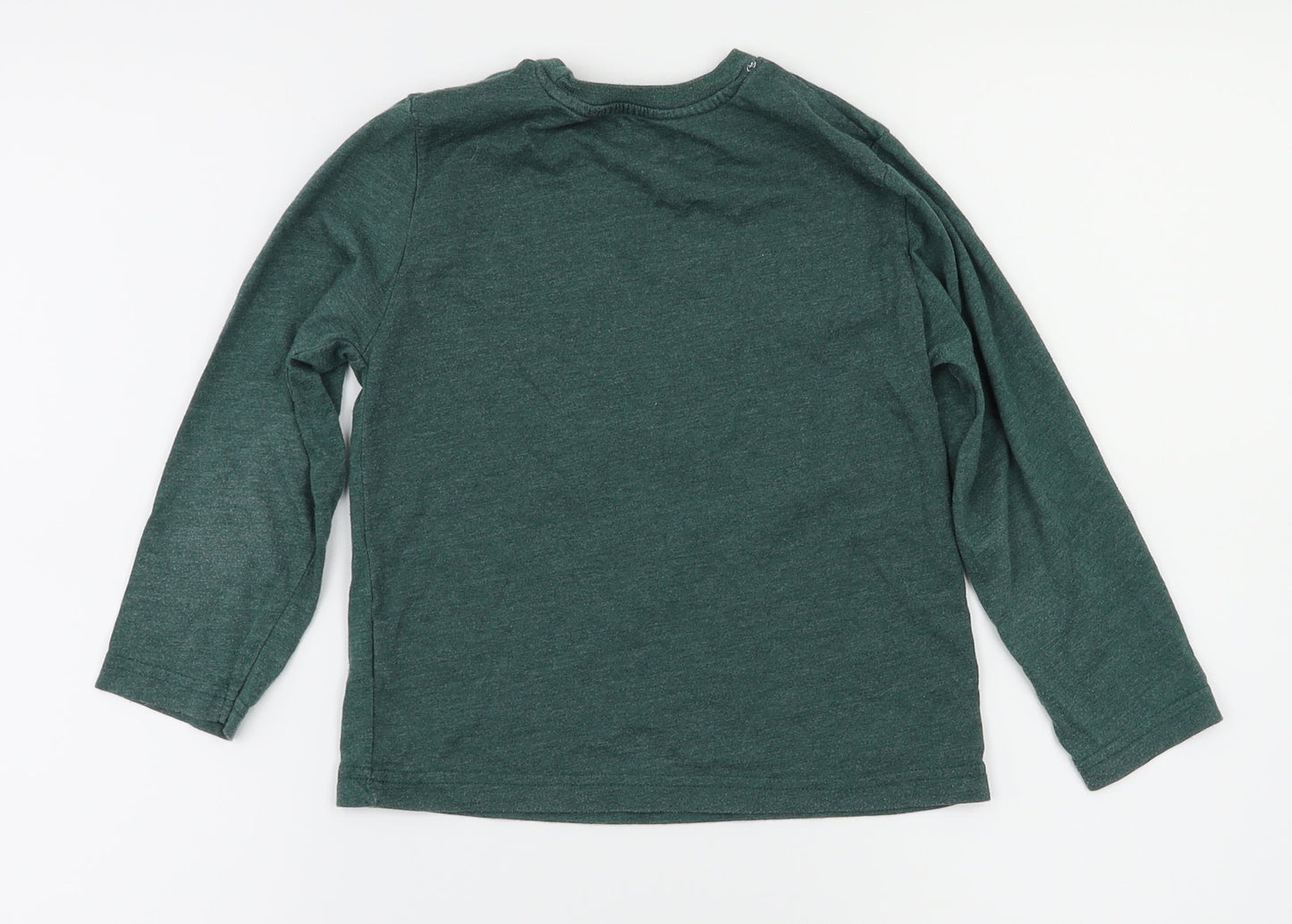 Primark Boys Green Animal Print  Basic Polo Size 4-5 Years
