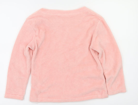 just like you  Girls Pink Animal Print  Top Pyjama Top Size 8-9 Years