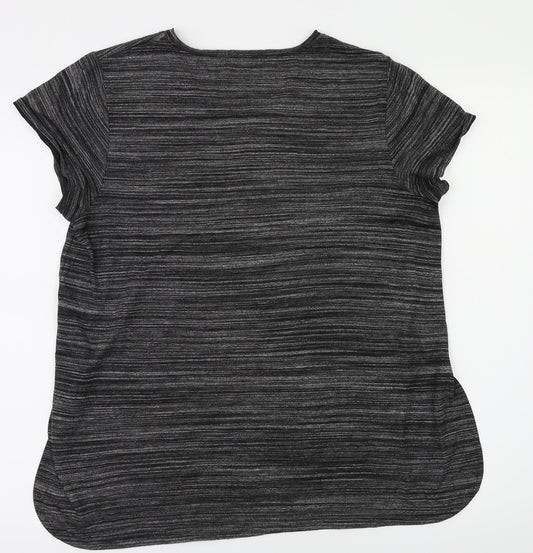 payapa Womens Black   Basic T-Shirt Size 12
