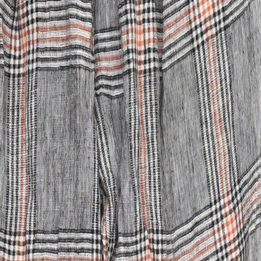 Bershka Womens Grey Check  Trousers  Size S L26 in