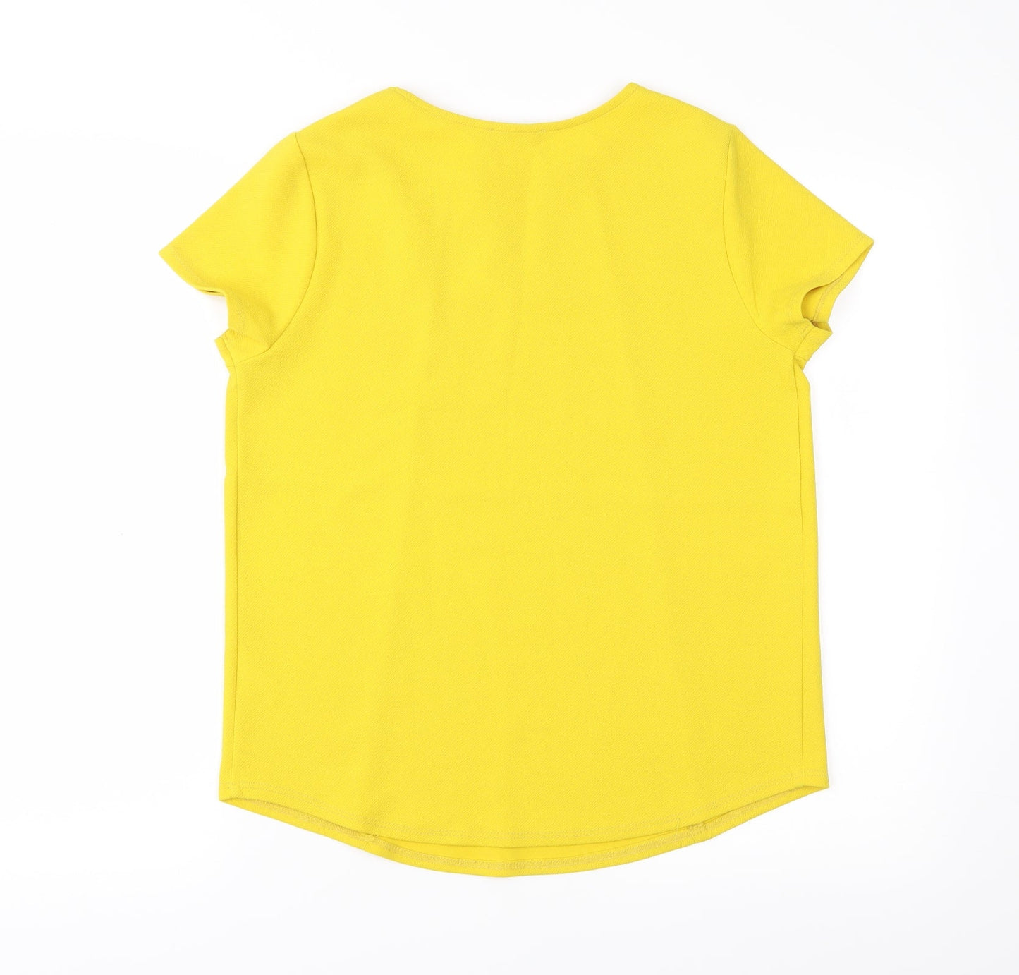 Papaya Womens Yellow   Basic Blouse Size 10