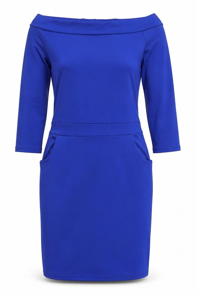 Womens Blue  Jersey Sheath  Size XL