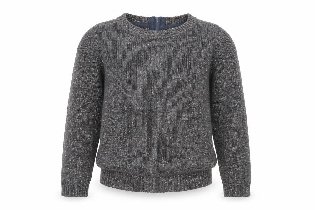 Next Girls Grey  Knit Pullover Jumper Size 12 Years