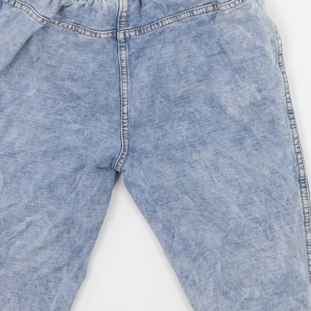 NEXT Girls Blue  Denim Bermuda Shorts Size 7 Years - Acid Wash