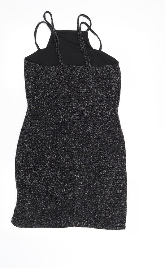 Preworn Womens Black   Bodycon  Size 14