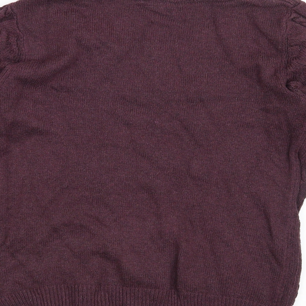 H&M Womens Purple   Pullover Jumper Size S
