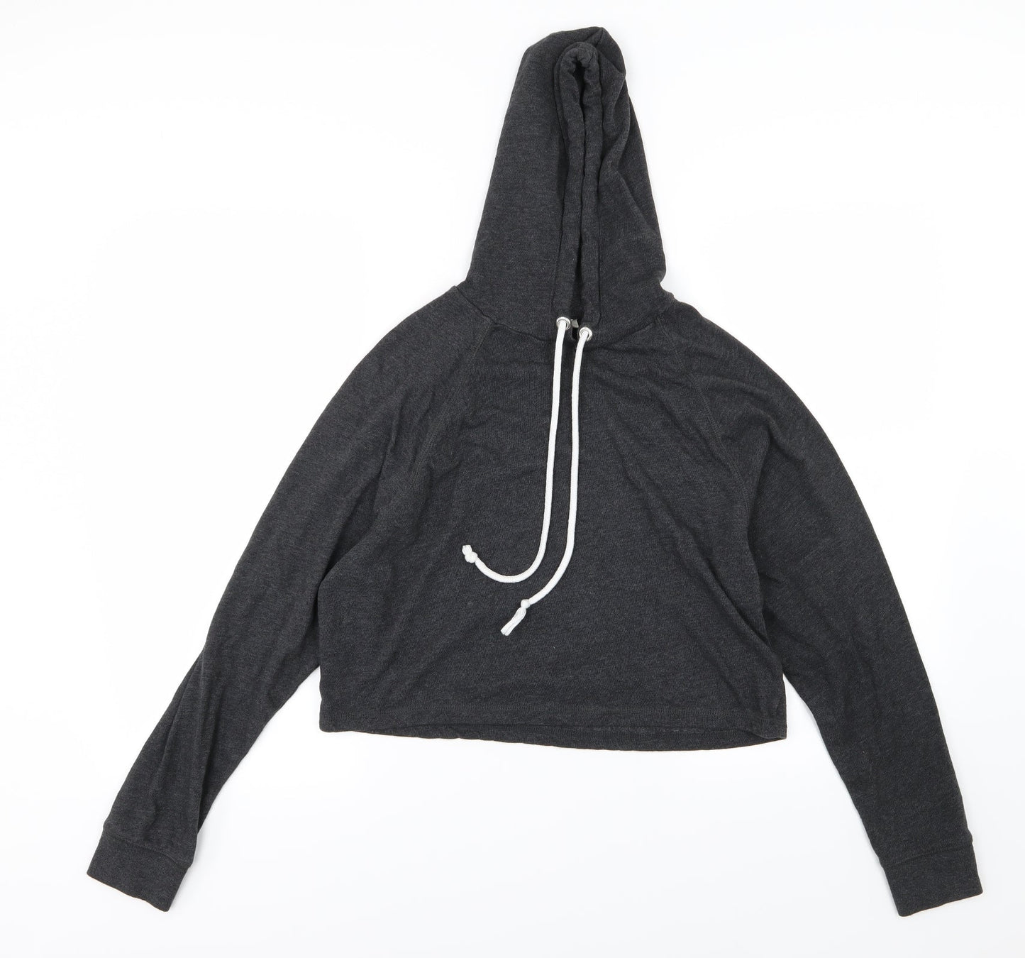 Divided by H&M Womens Grey  Jersey Pullover Hoodie Size S  - Cropped