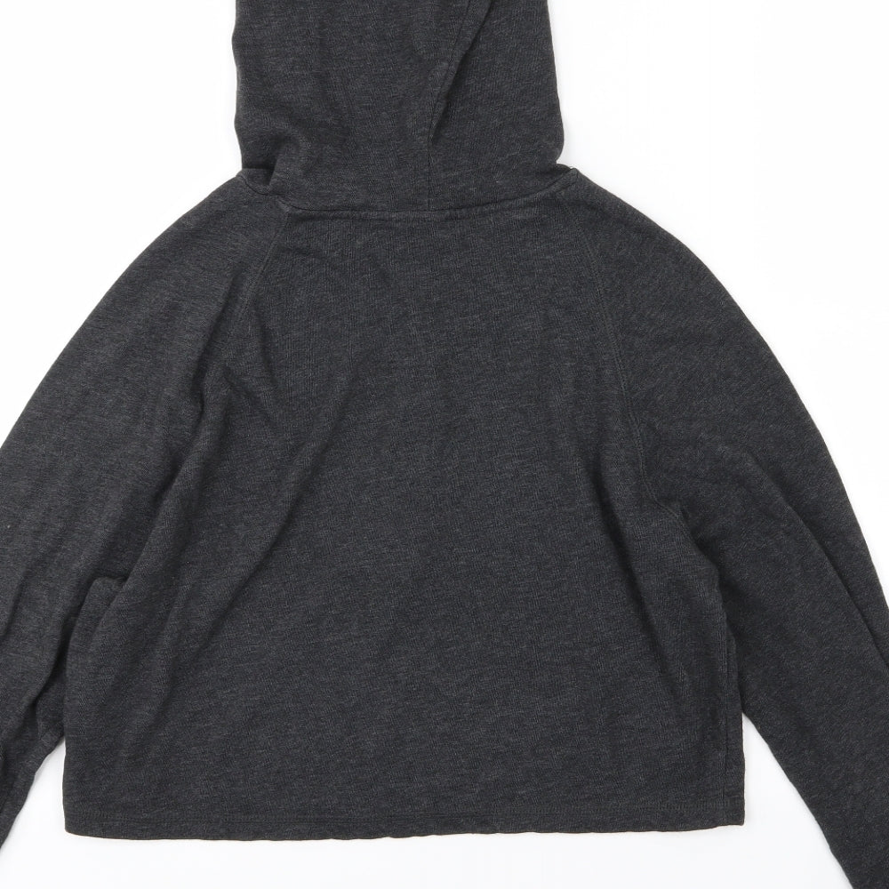 Divided by H&M Womens Grey  Jersey Pullover Hoodie Size S  - Cropped