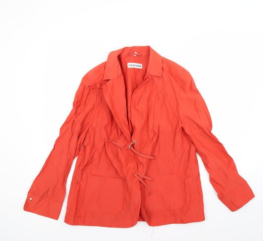 laura lebek Womens Orange   Anorak Coat Size 18