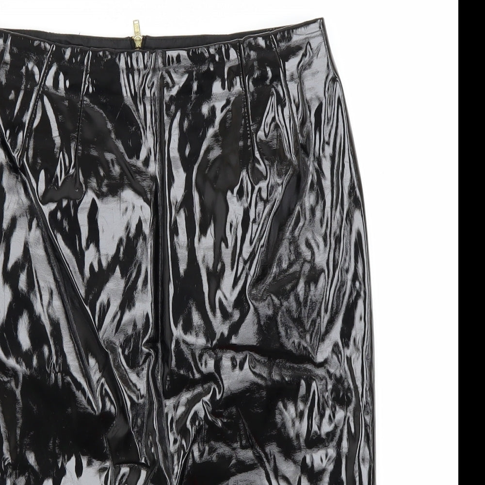 Topshop Womens Black   A-Line Skirt Size 10