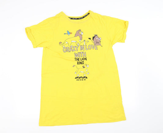 pre worn Womens Yellow   Basic T-Shirt Size XS