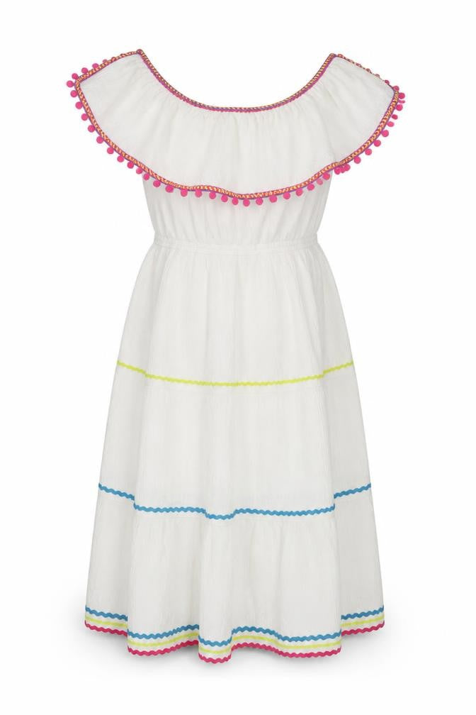 SHEIN Girls White   Fit & Flare  Size M