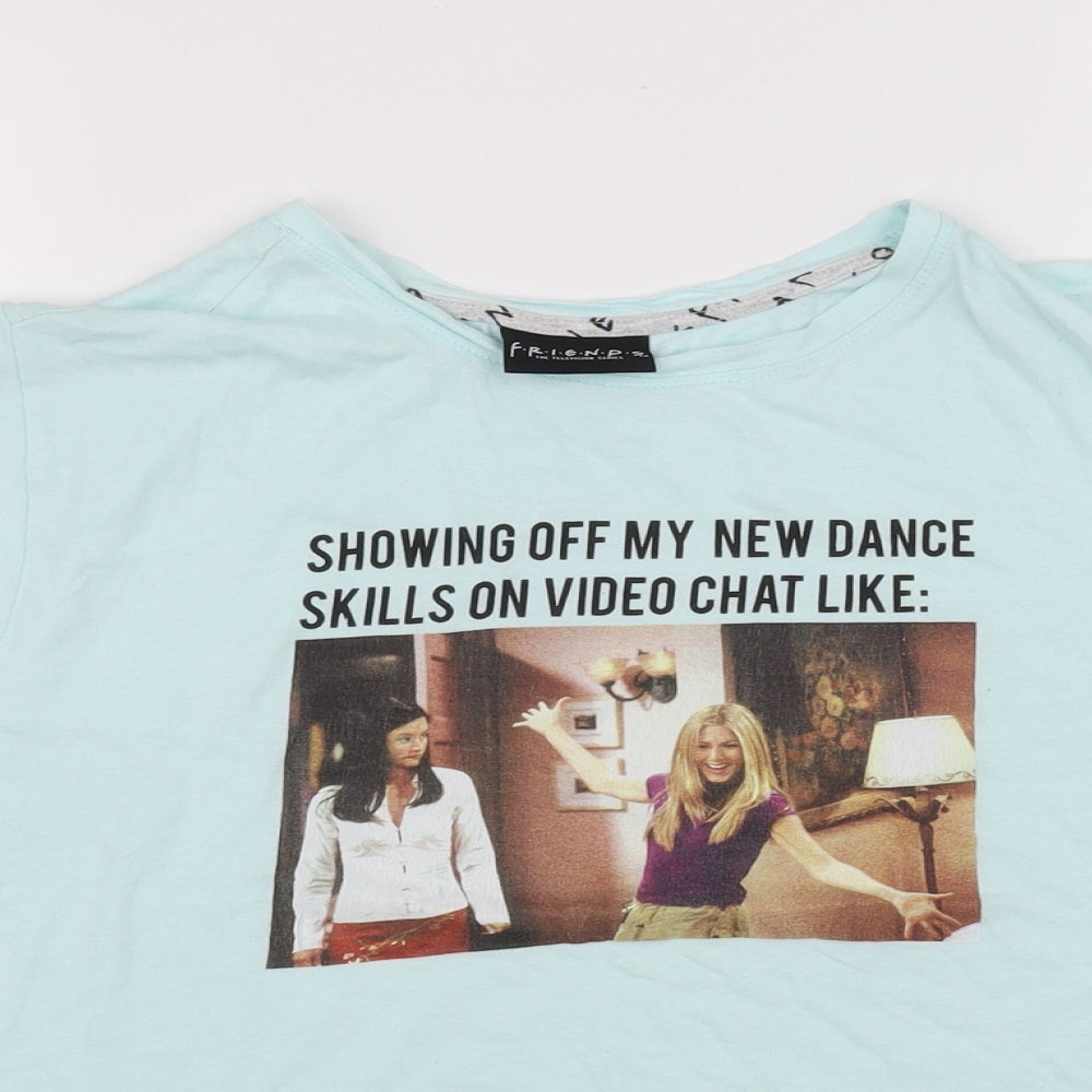 friends Womens Blue   Basic T-Shirt Size L