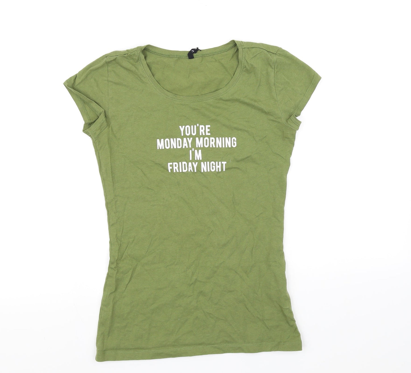 Divided Girls Green   Basic T-Shirt Size M