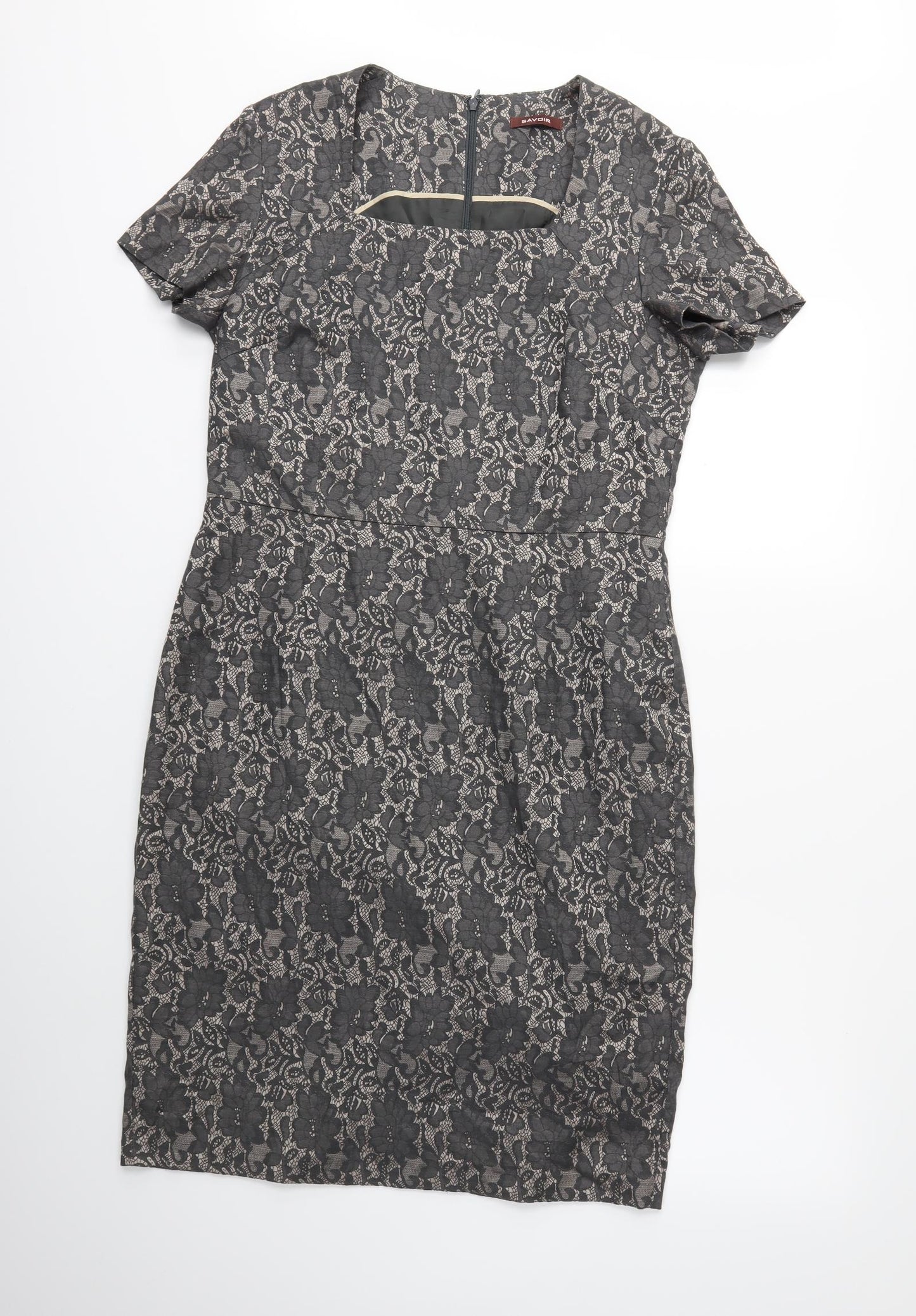 Savoir Womens Brown  Rayon Sheath  Size 14