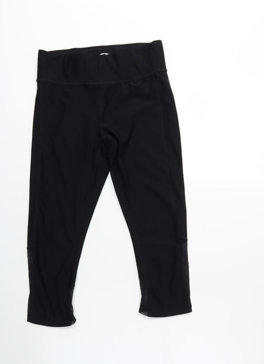 athletic wear Womens Black   Compression Leggings Size S L23 in