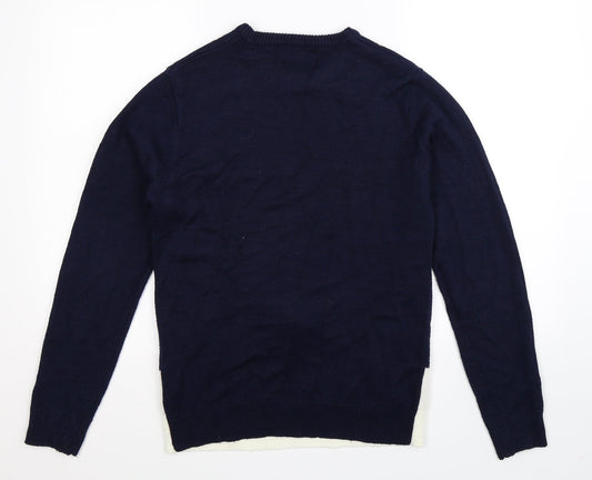 Cedar Wood State Mens Multicoloured  Knit Pullover Jumper Size XS  - Christmas