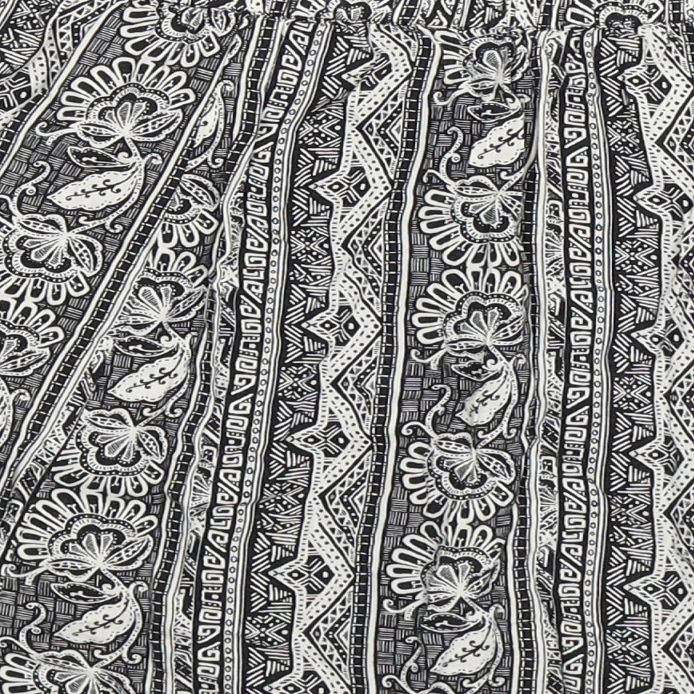 New Look Womens Grey Geometric  Mini Skirt Size 10