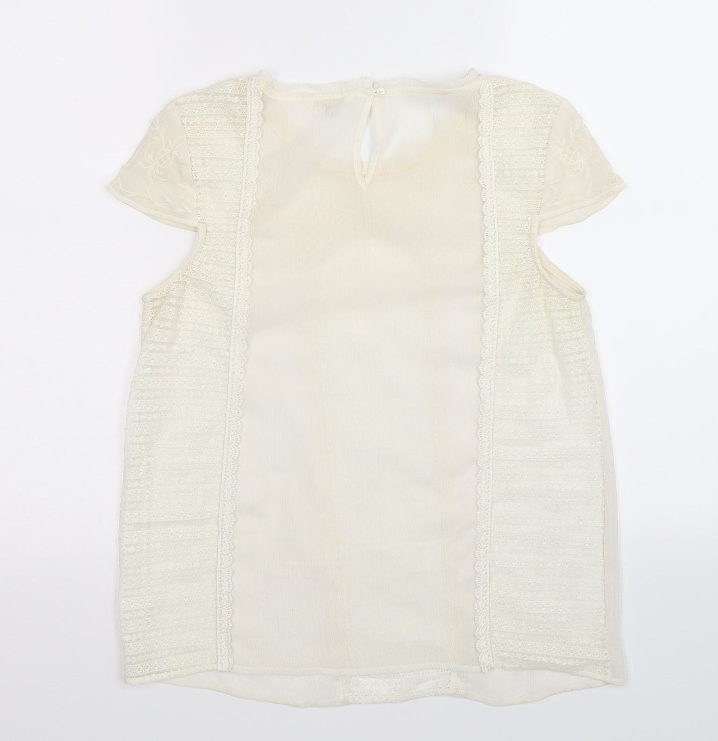 River Island Womens White   Camisole T-Shirt Size 8