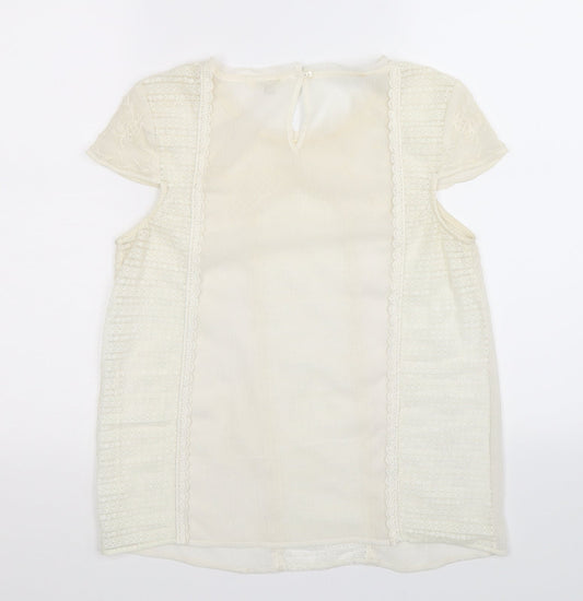 River Island Womens White   Camisole T-Shirt Size 8