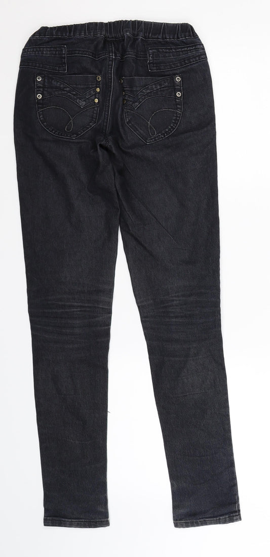 PARISIAN SIGNATURE Womens Blue  Denim Jegging Jeans Size 6 L29 in